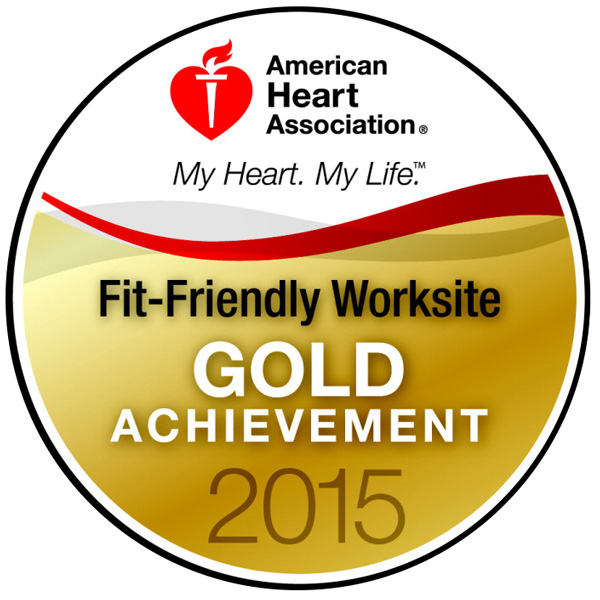 2015 Gold-level Fit-Friendly Workplace Award